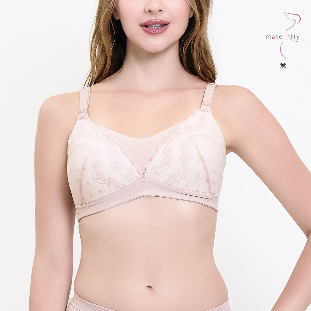 Wacoal Maternity บราสำหรับคุณแม่ตั้งครรภ์และคุณแม่หลังคลอด รุ่น WM1Y05 สีเบจ (BE)