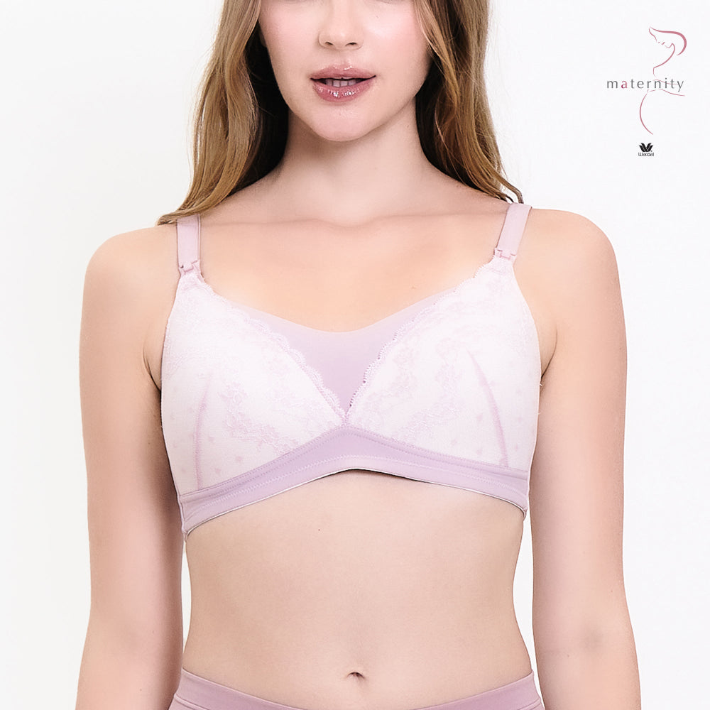 Wacoal Maternity บราสำหรับคุณแม่ตั้งครรภ์และคุณแม่หลังคลอด รุ่น WM1Y05 สีชมพู (CP)