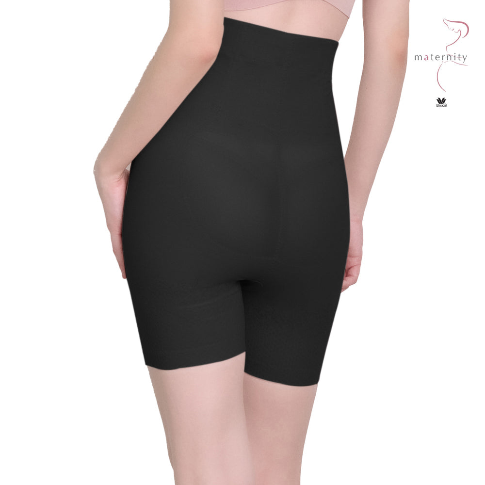 Wacoal Maternity Stay สเตย์สำหรับคุณแม่หลังคลอด รูปแบบขายาวเอวสูง รุ่น WM2061 สีดำ (BL)