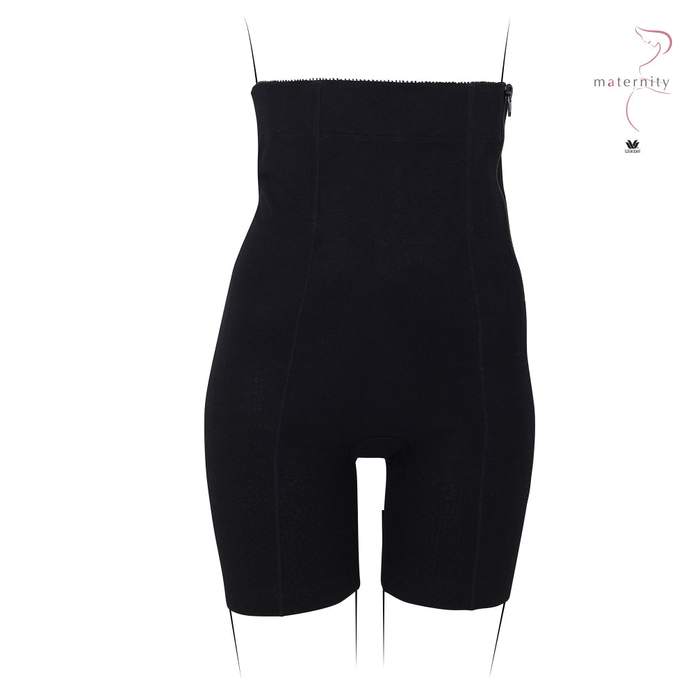 Wacoal Maternity Stay สเตย์สำหรับคุณแม่หลังคลอด รูปแบบขายาวเอวสูง รุ่น WM2061 สีดำ (BL)