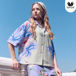 Wacoal Sleep Wear Summer Breeze Collection Hawaiian Shirt Model WN3D15 Green (GR)
