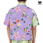 Wacoal Sleep Wear Summer Breeze Collection เสื้อเชิ้ตฮาวาย รุ่น WN3D16 สีม่วง (VI)