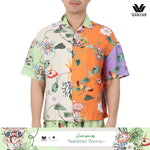 Wacoal Sleep Wear Summer Breeze Collection เสื้อเชิ้ตฮาวาย รุ่น WN3D16 สีม่วง (VI)