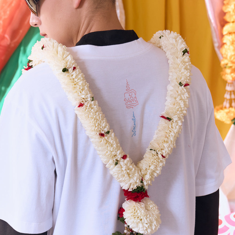 Wacoal X Sahred Toy เสื้อยืด Oversized ลายมหาอำนาจ (Power) รุ่น WN3D18 1 ตัว สีขาว (WH)