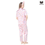 Wacoal X Meraki Alice Collection เซทชุดนอนกันโป๊แขนสั้น ขายาว ลายอลิซ รุ่น WN7D33 สีชมพู (PI)