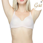 Wacoal Gold บราเพื่อสุขภาพแบบไร้โครง เนื้อผ้านุ่มสบาย รุ่น WO1544 (เข้าคู่ WO3116 ) สีชมพูกุหลาบป่า (WR)
