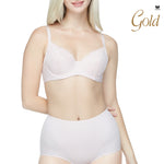 Wacoal Gold, a healthy bra with soft underwire support No sponge added, model WO1725 (paired with WO3116), wild rose pink (WR)