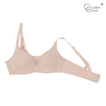 Wacoal Curve Diva, non-wired bra, firming, plus size women, model WQ1539, beige (BE)