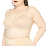 Wacoal Curve Diva, non-wired bra, firming, plus size women, model WQ1539, beige (BE)