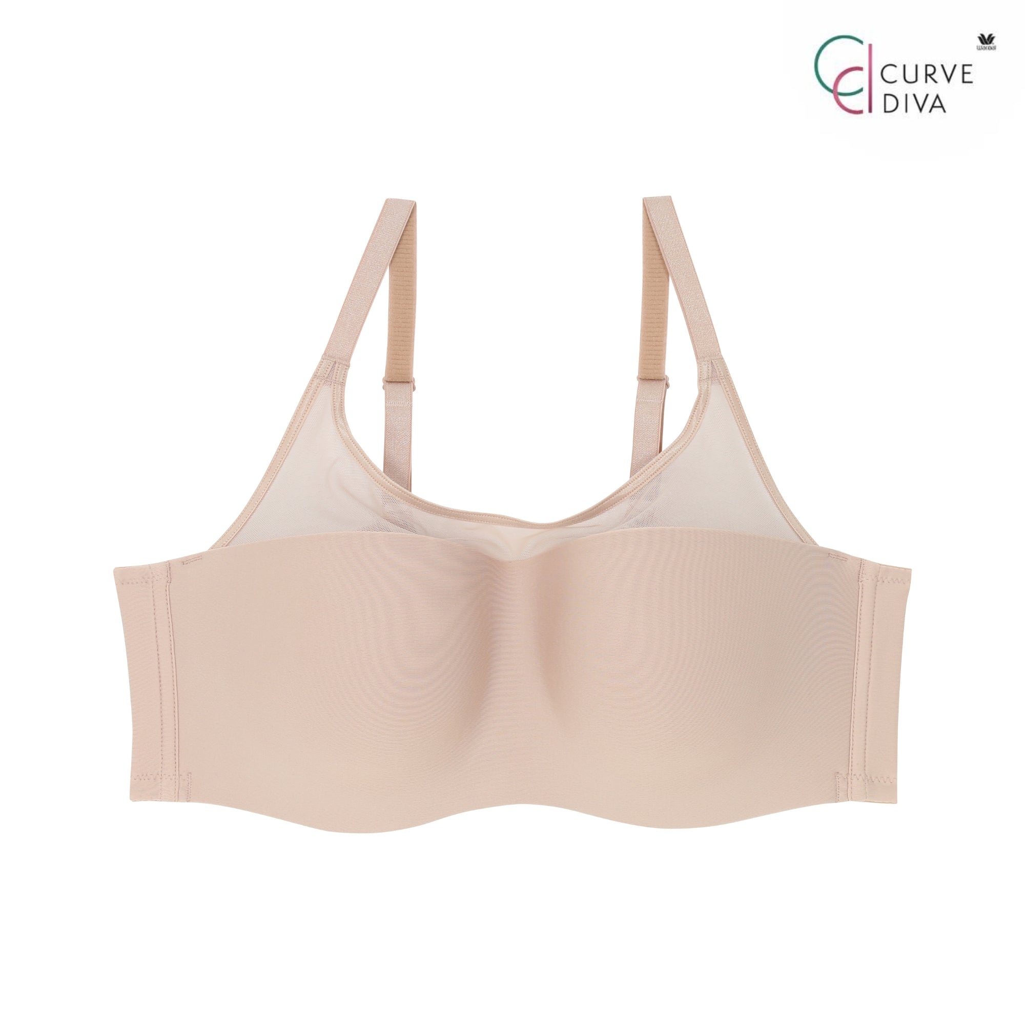 Wacoal Curve Diva บรามีโครงเก็บกระชับ สาวพลัสไซซ์ รุ่น WQ1863 สีเบจ (BE)