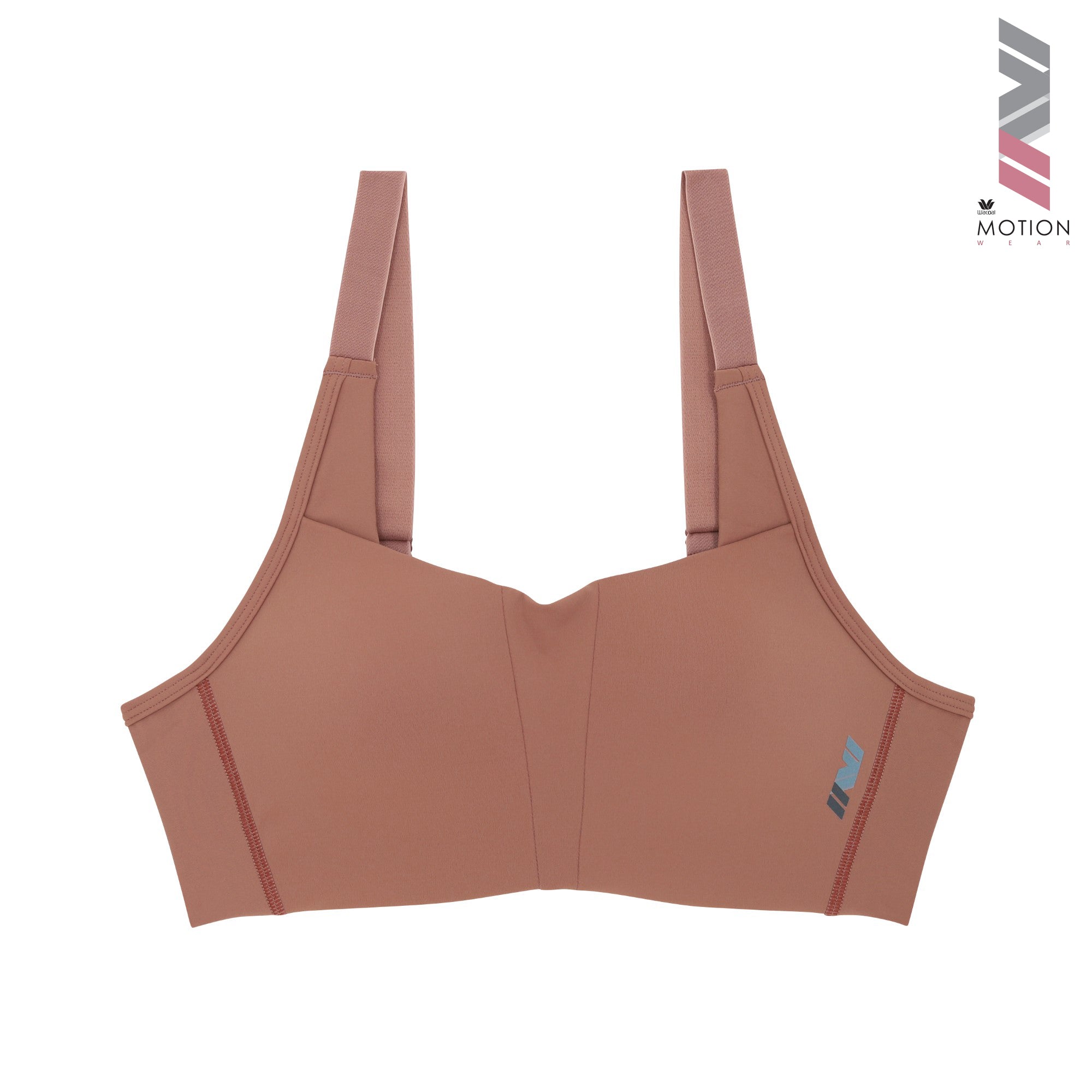 Wacoal Motion Wear บราสำหรับออกกำลังกาย In to Out (Level.2) รูปแบบตะขอ รุ่น WR1525 สีโอวัลติน (OT)
