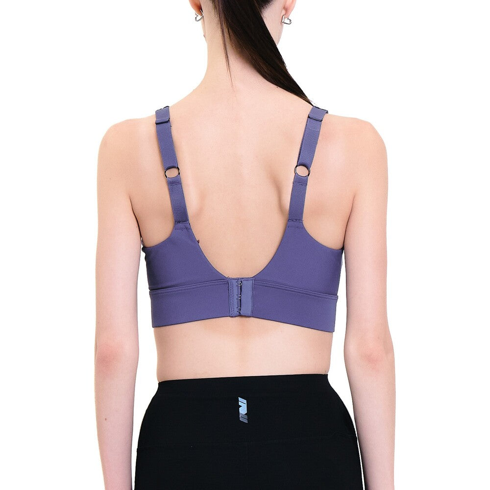 Wacoal Motion Wear บราออกกำลังกายแบบตะขอหลัง รุ่น WR1528 สีน้ำเงินอมเทา (NG)