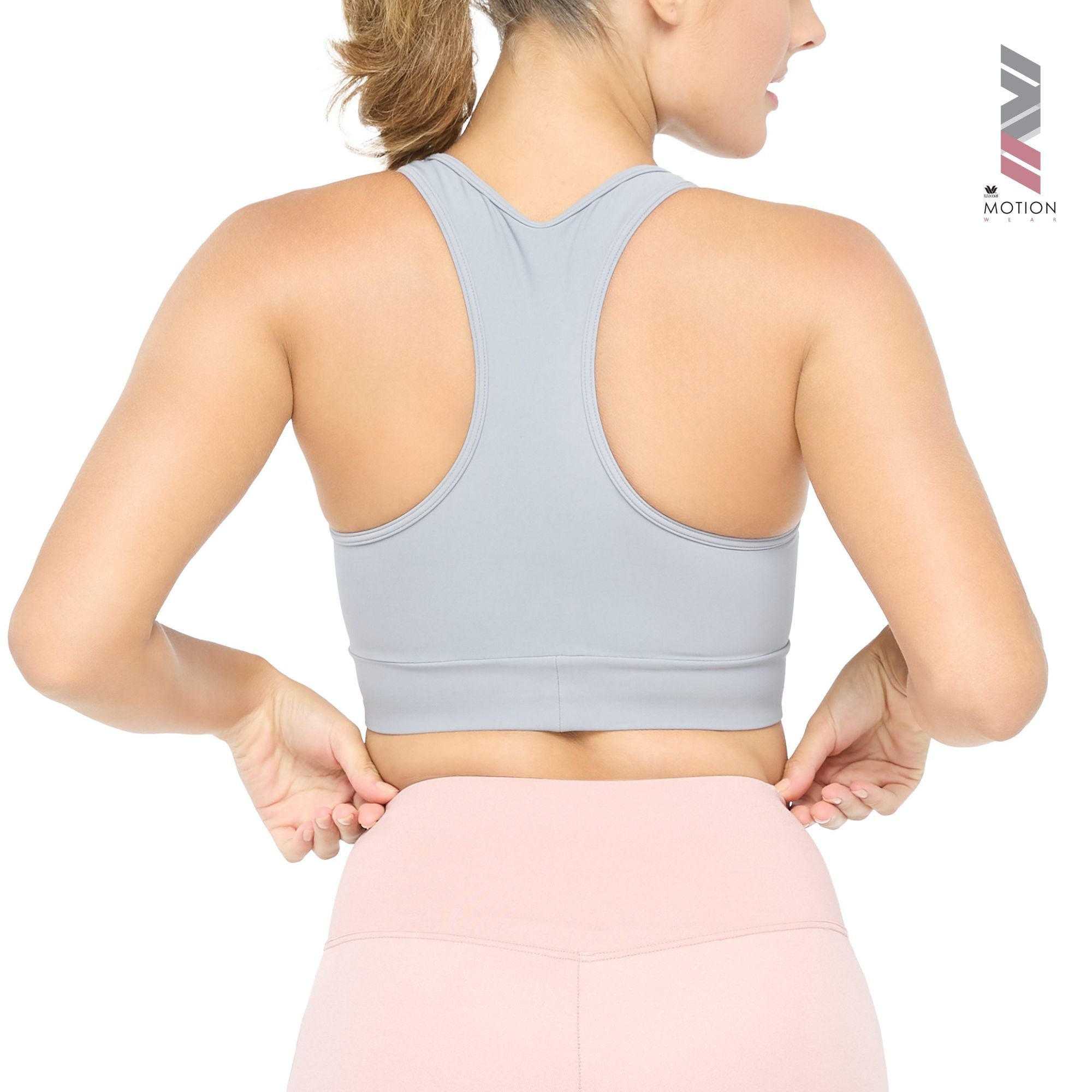 Wacoal Motion Wear บราสำหรับออกกำลังกาย In to Out รุ่น WR3207 สีเทา (GY)
