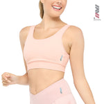 Wacoal Motion Wear In to Out exercise bra, model WR3208, orange (OP)