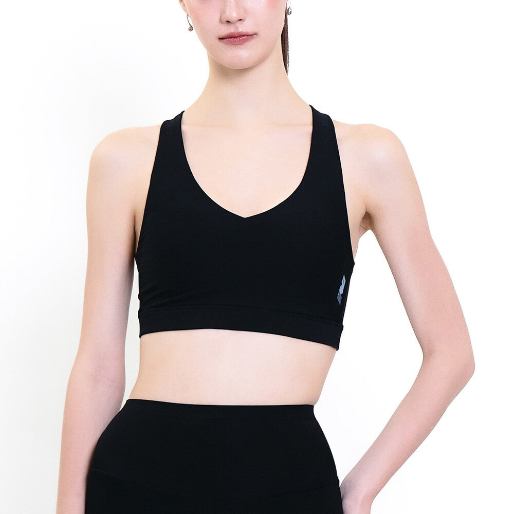 Wacoal Motion Wear บราออกกำลังกายแบบสวมหัว รุ่น WR3215 สีดำ (BL)