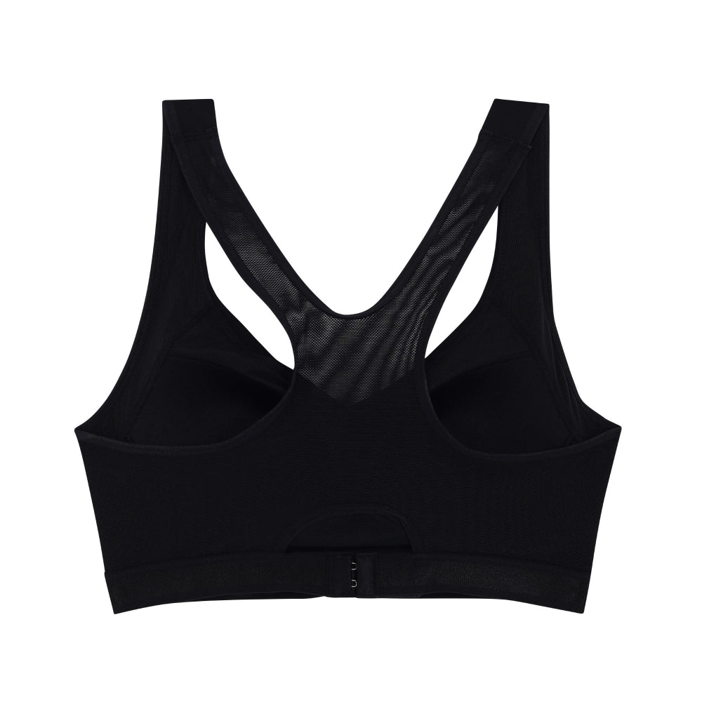 Wacoal Motion Wear บราสำหรับออกกำลังกาย In to Out รุ่น WR3460 สีดำ (BL)