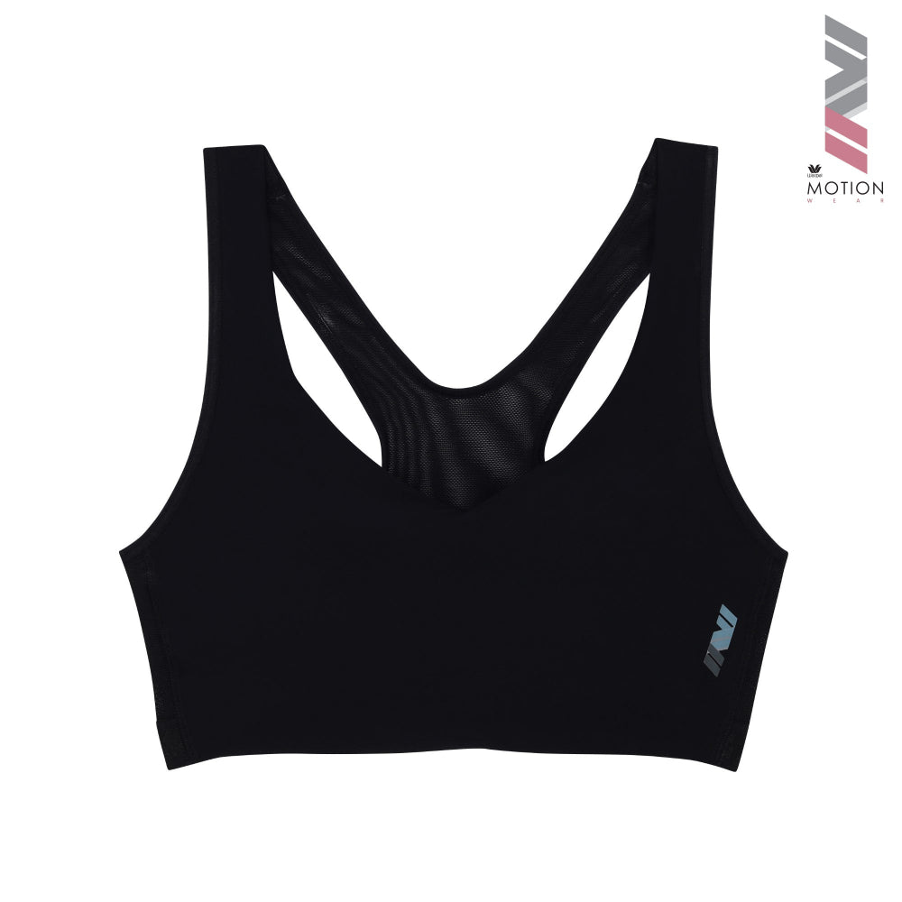 Wacoal Motion Wear บราสำหรับออกกำลังกาย In to Out รุ่น WR3460 สีดำ (BL)
