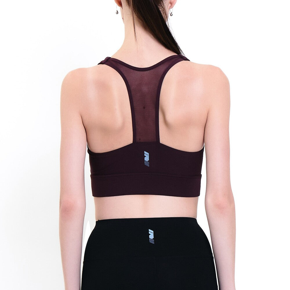 Wacoal Motion Wear บราออกกำลังกายแบบรูดซิปด้านหน้า รุ่น WR3464 สีแดง (CH)