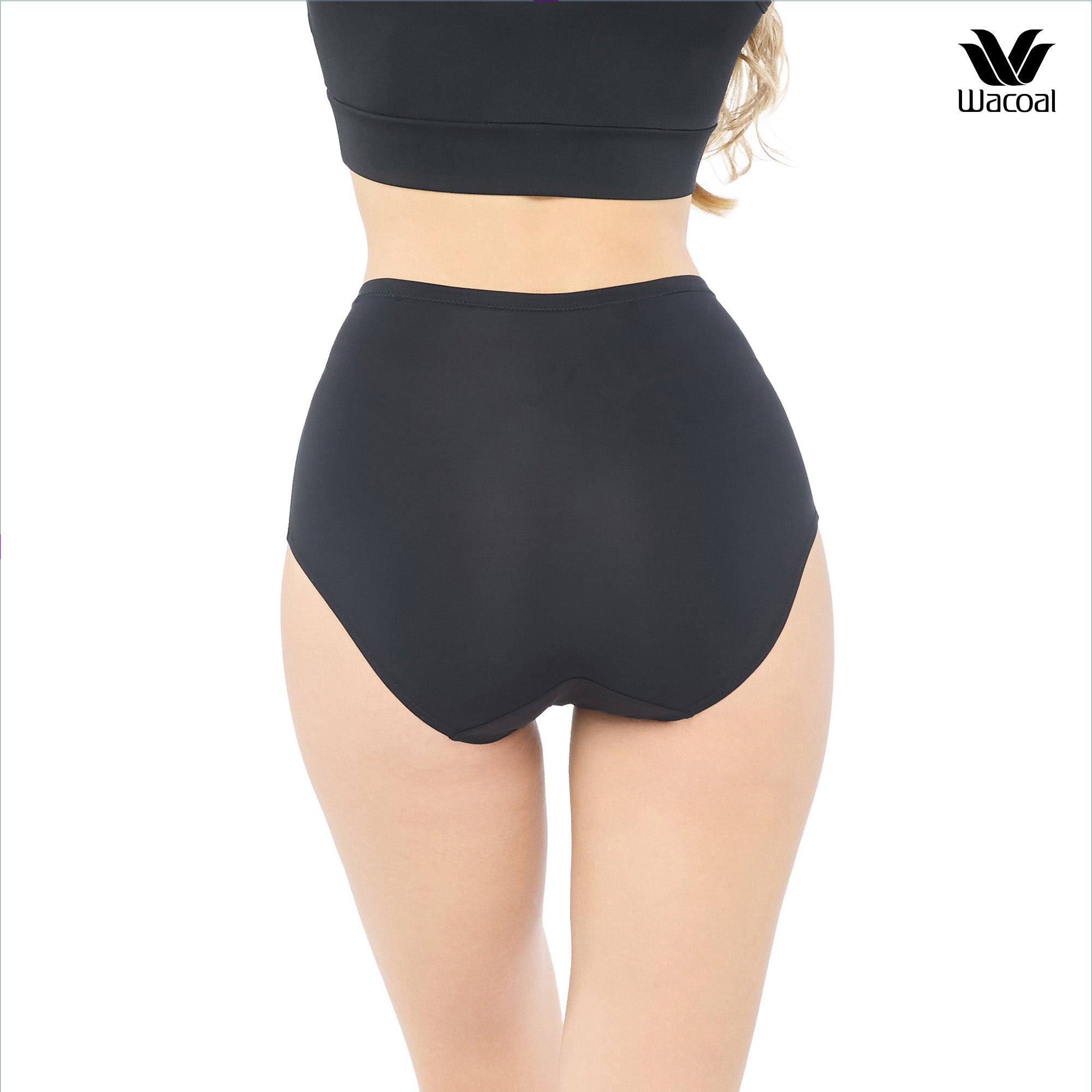 Wacoal Panty Secret Support กางเกงใน SOFT FLEX รุ่น H-FIT WU4944 สีดำ (BL)