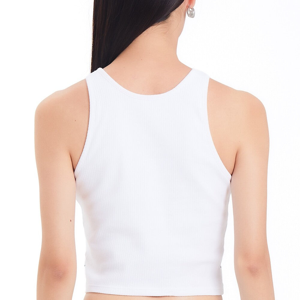 Wacoal Styled by Whimsy Blurry เซ็ตเสื้อสายเดี่ยวเสริมบราพร้อมกางเกงขาสั้น รุ่น WN9D12 สีขาว (WH)