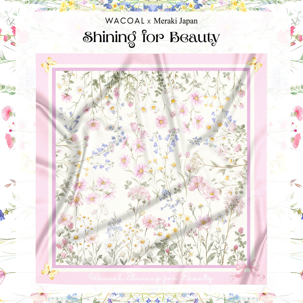 Wacoal x Meraki Shining for Beauty ผ้าคลุมไหล่/ผ้าคลุมอเนกประสงค์ รุ่น WW120800PI สีชมพู (PI)