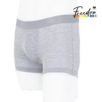 Wacoal Freedom กางเกงใน Boxer พื้นเรียบ (Top dye look) รุ่น WX2654 สีเทา (GY)