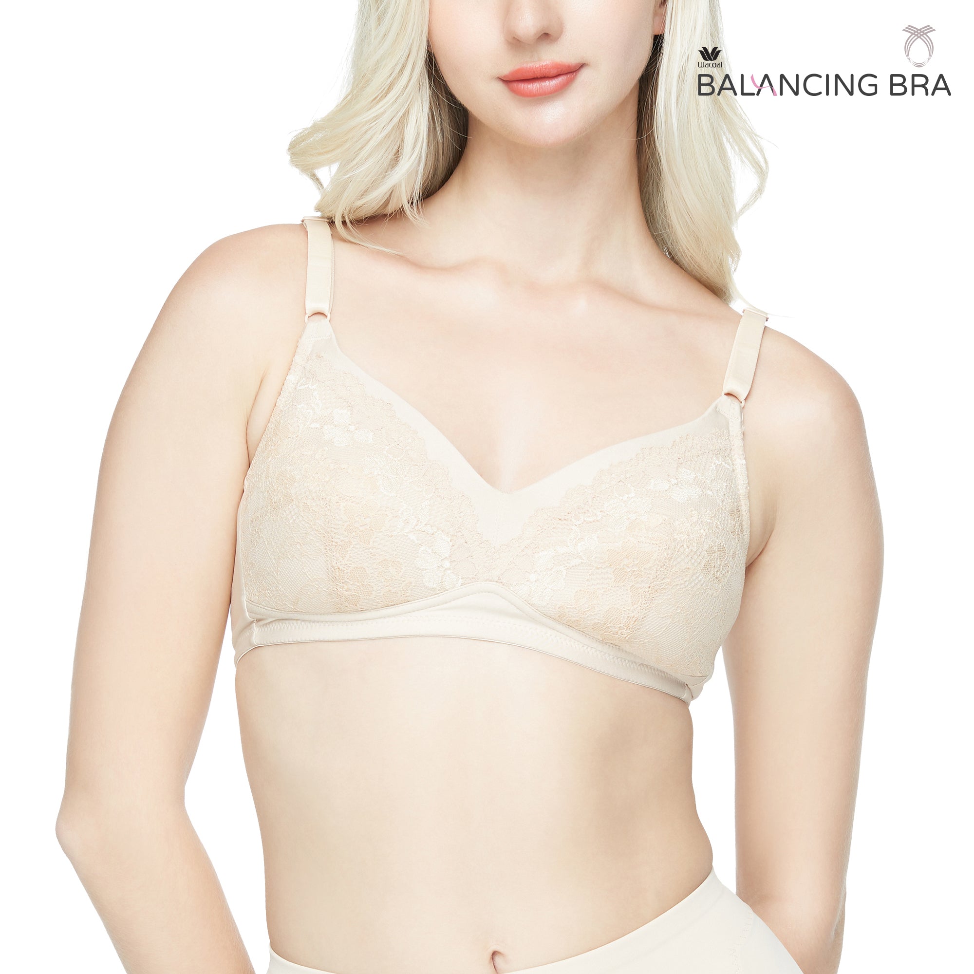 Wacoal Balancing Bra บราสำหรับใส่เต้านมเทียม รุ่น WXB515 สีเนื้อ (NN)