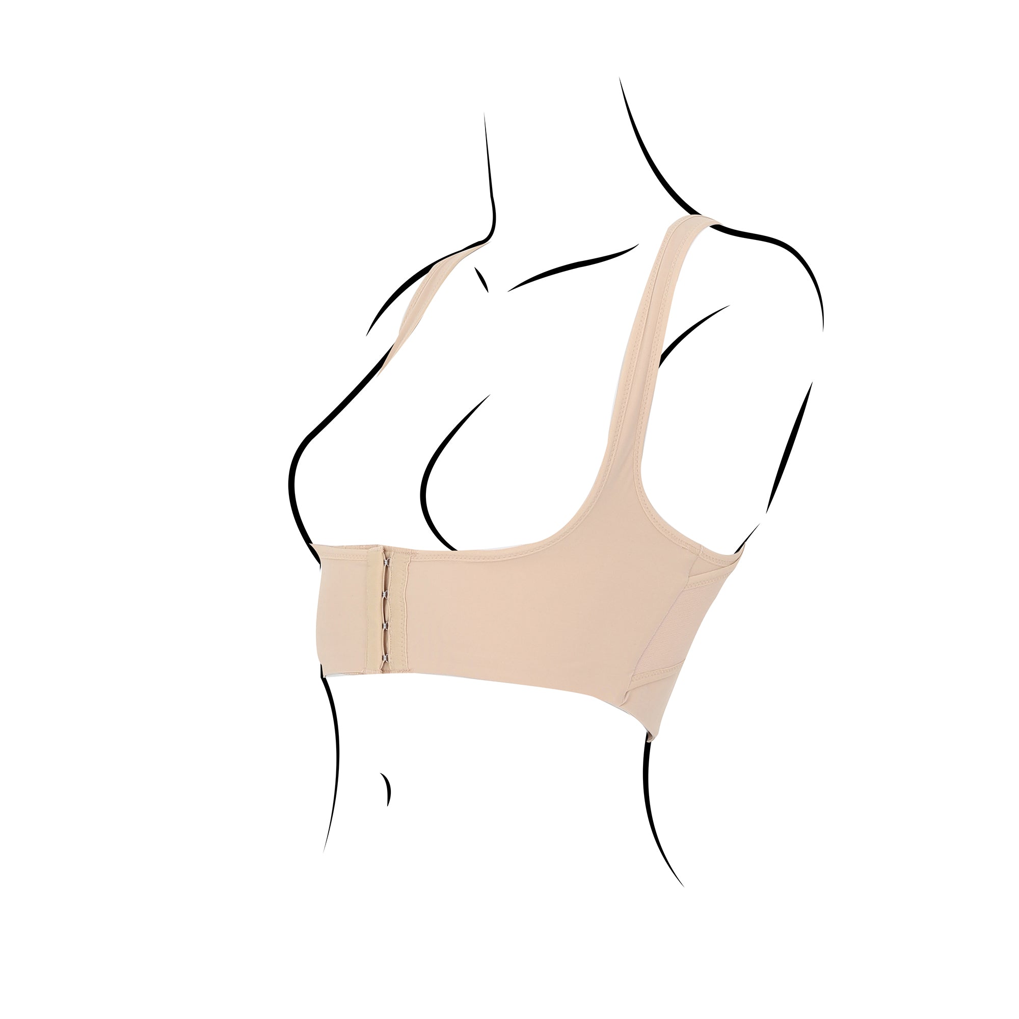 SMART X Back Support เสื้อพยุงหลัง รุ่น WXH201 สีเบจ (BE)