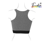 Wacoal FREEDOM เสื้อกล้ามกระชับอก แบบครึ่งตัว รุ่น WXT301 สีเทา (GY)