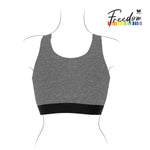 Wacoal FREEDOM เสื้อกล้ามกระชับอก แบบครึ่งตัว รุ่น WXT301 สีเทา (GY)