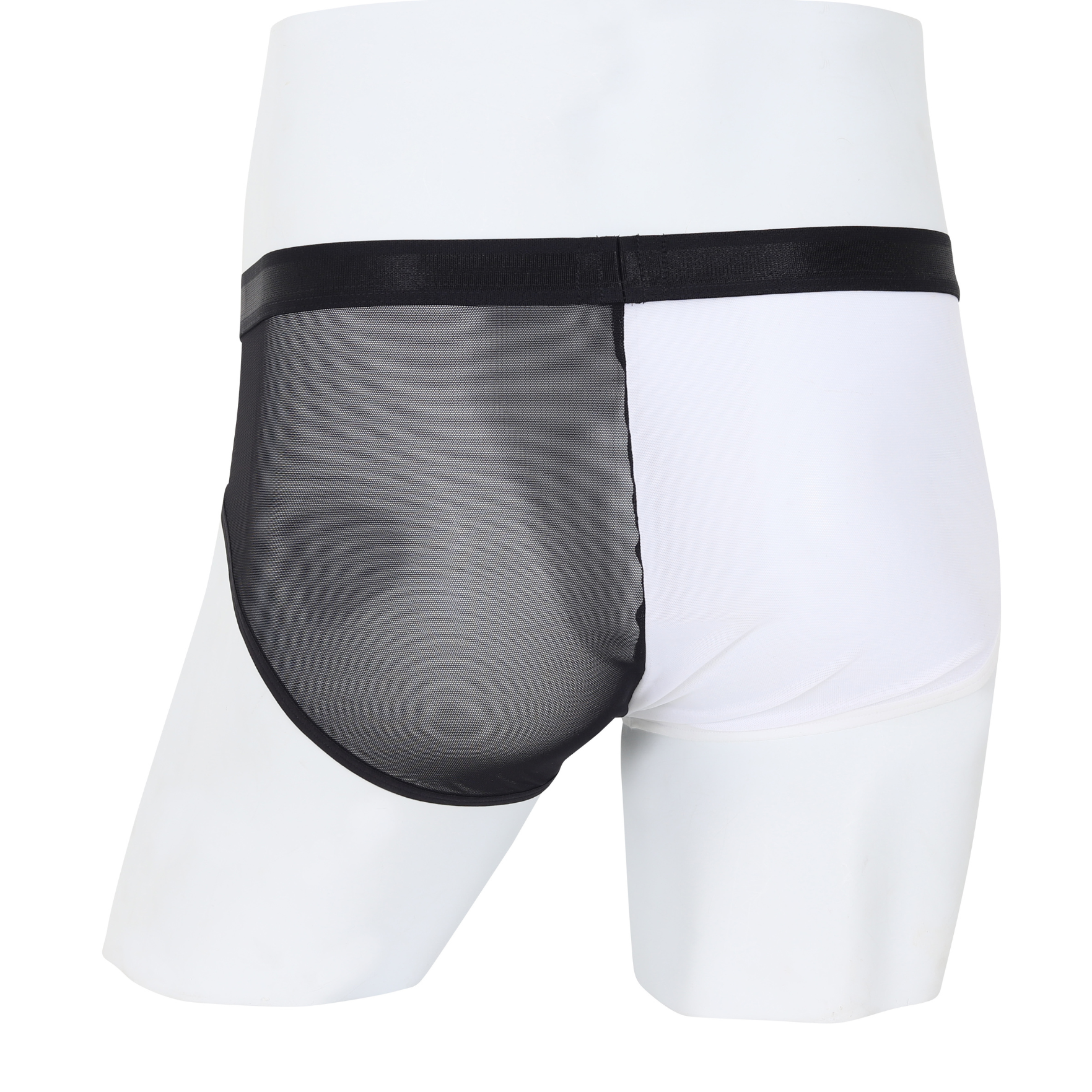 Wacoal กางเกงในผู้ชาย Bikini See-Through Two Tone รุ่น WXU302 สีดำ (BL)