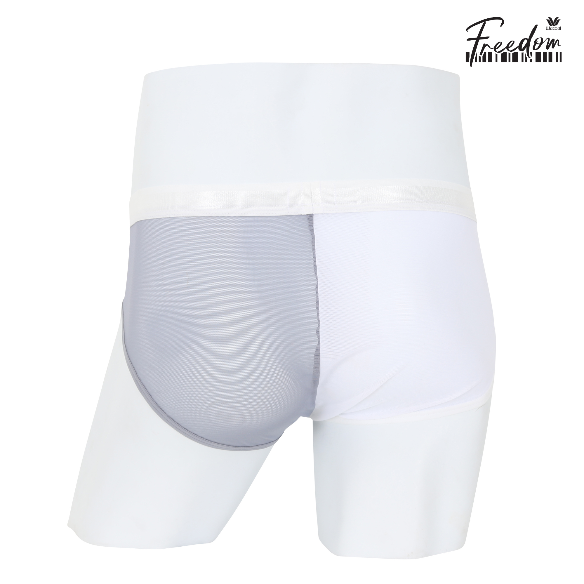 Wacoal Freedom LIMITED กางเกงในชาย (BIKINI)Two tone NudeX รุ่น WXU302 สีดำ (GY)