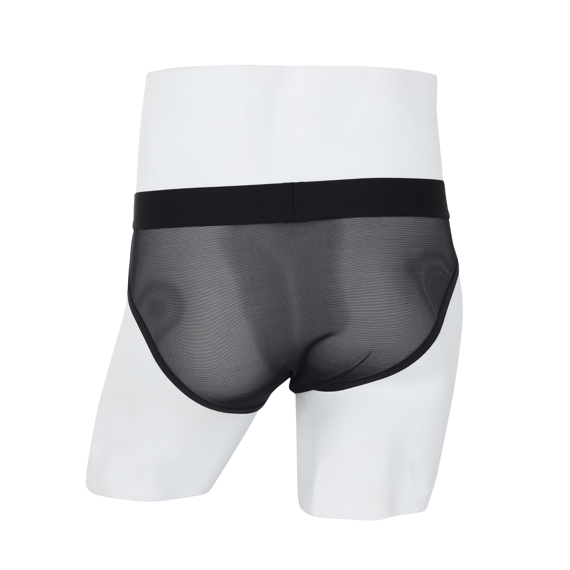 Wacoal กางเกงในผู้ชาย FASHION SEE THROUGH (high-cut lace briefs) รุ่น WXU304 สี ดำ (BL)