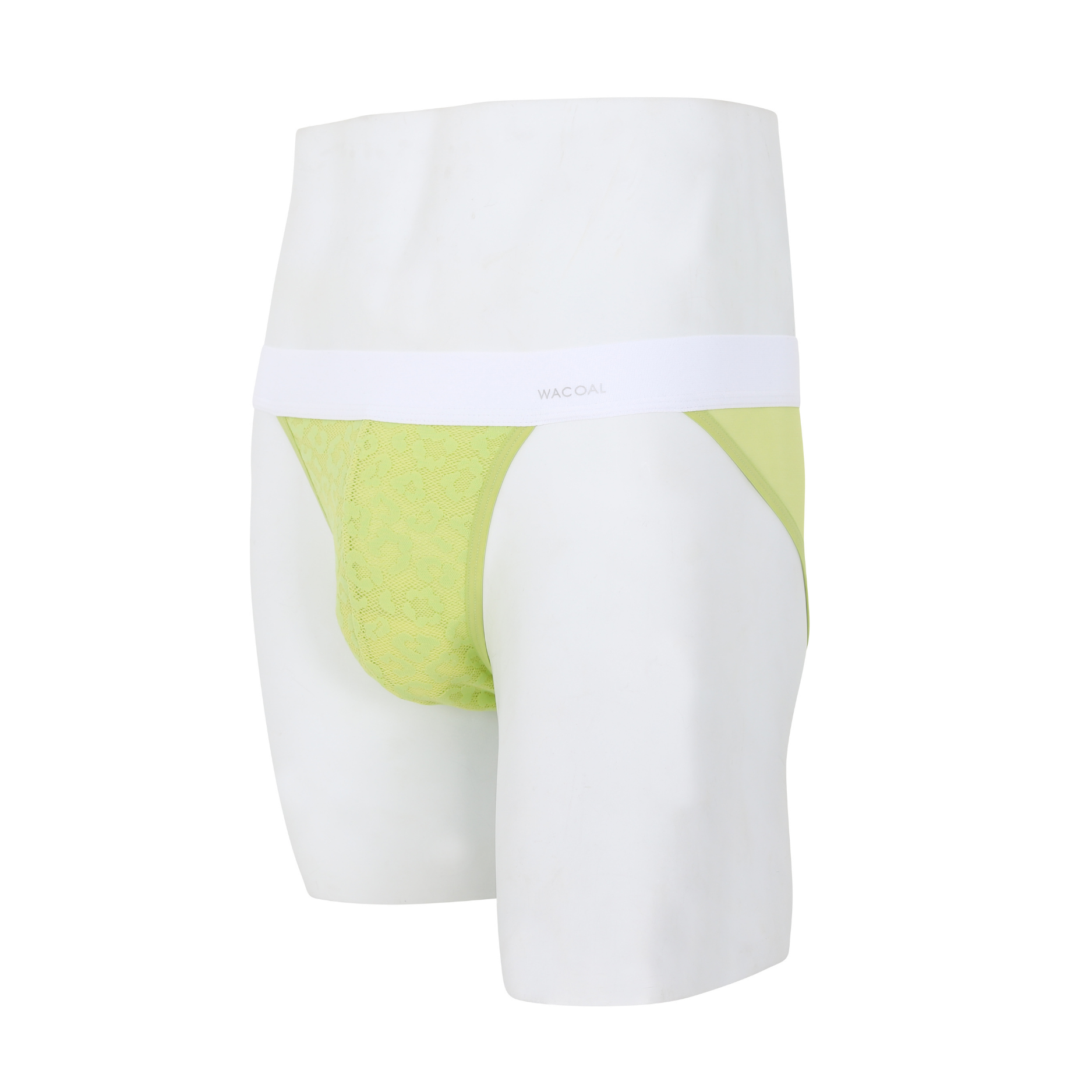 Wacoal กางเกงในผู้ชาย FASHION SEE THROUGH (high-cut lace briefs) รุ่น WXU304 สี เขียวเมล่อน (ME)