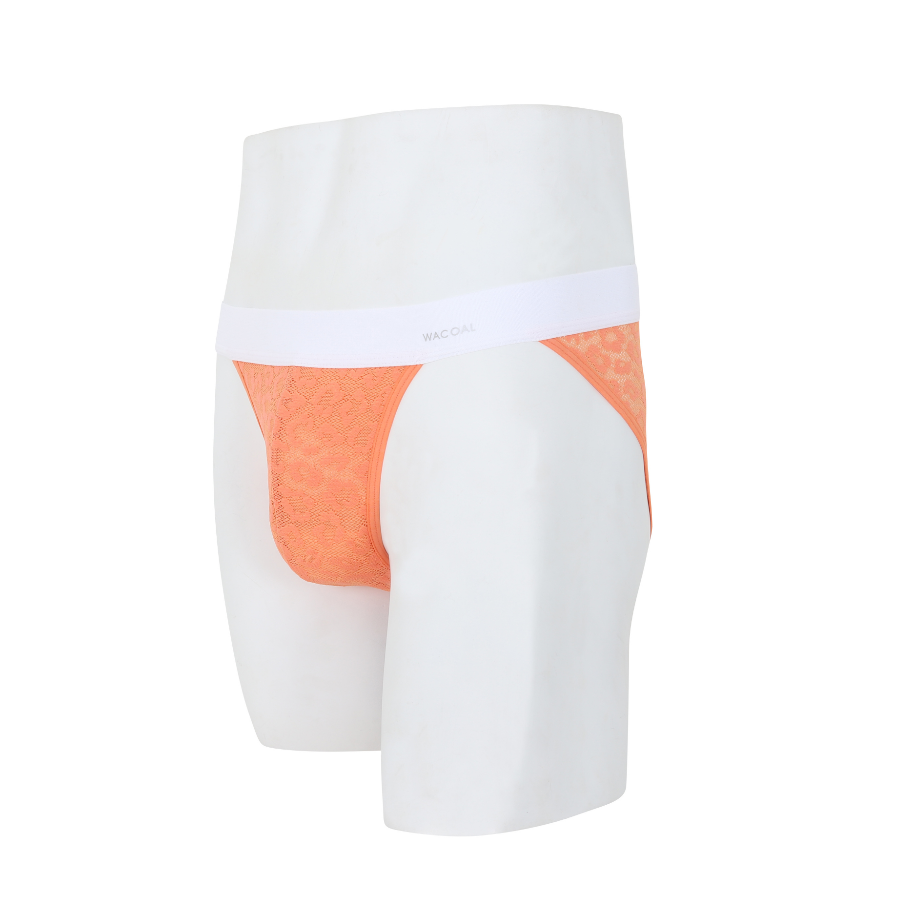 Wacoal กางเกงในผู้ชาย FASHION SEE THROUGH (high-cut lace briefs) รุ่น WXU305 สี ส้ม (OP)