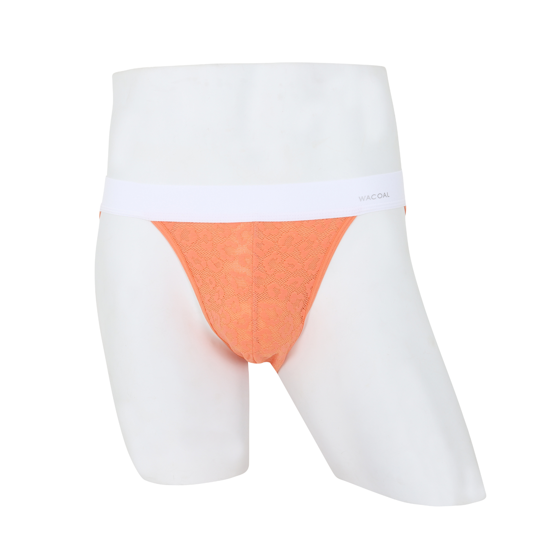 Wacoal กางเกงในผู้ชาย FASHION SEE THROUGH (high-cut lace briefs) รุ่น WXU305 สี ส้ม (OP)