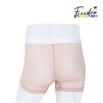 Wacoal Freedom กางเกงใน Boxer เรียบเนียน กระชับ ผ้าทอลายตาข่าย รุ่น WXU401 สีชมพูกุหลาบป่า (WR)