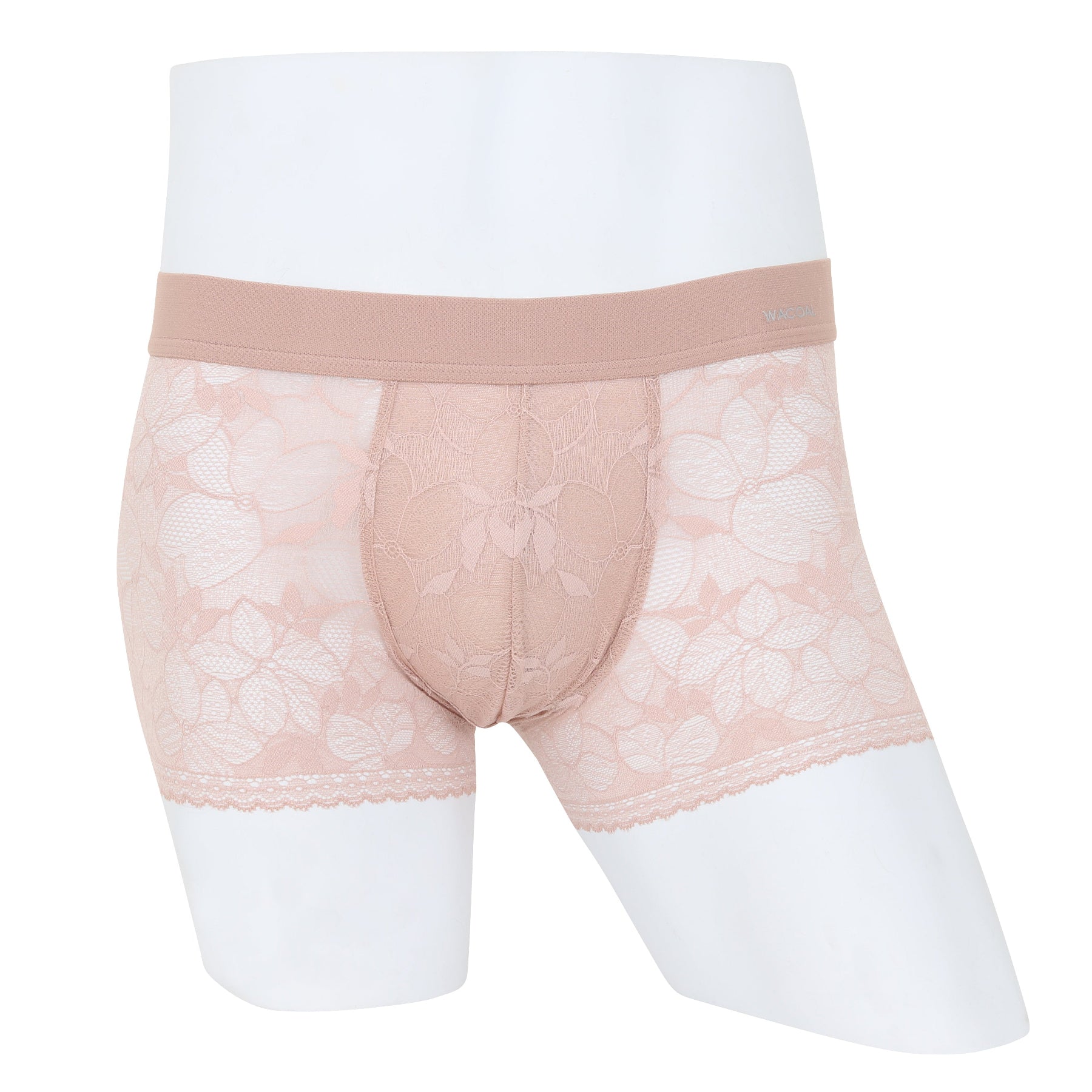 Wacoal Freedom LIMITED กางเกงลูกไม้ชาย (Lace Boxer) รุ่น WXU405 สีเบจ (BE)