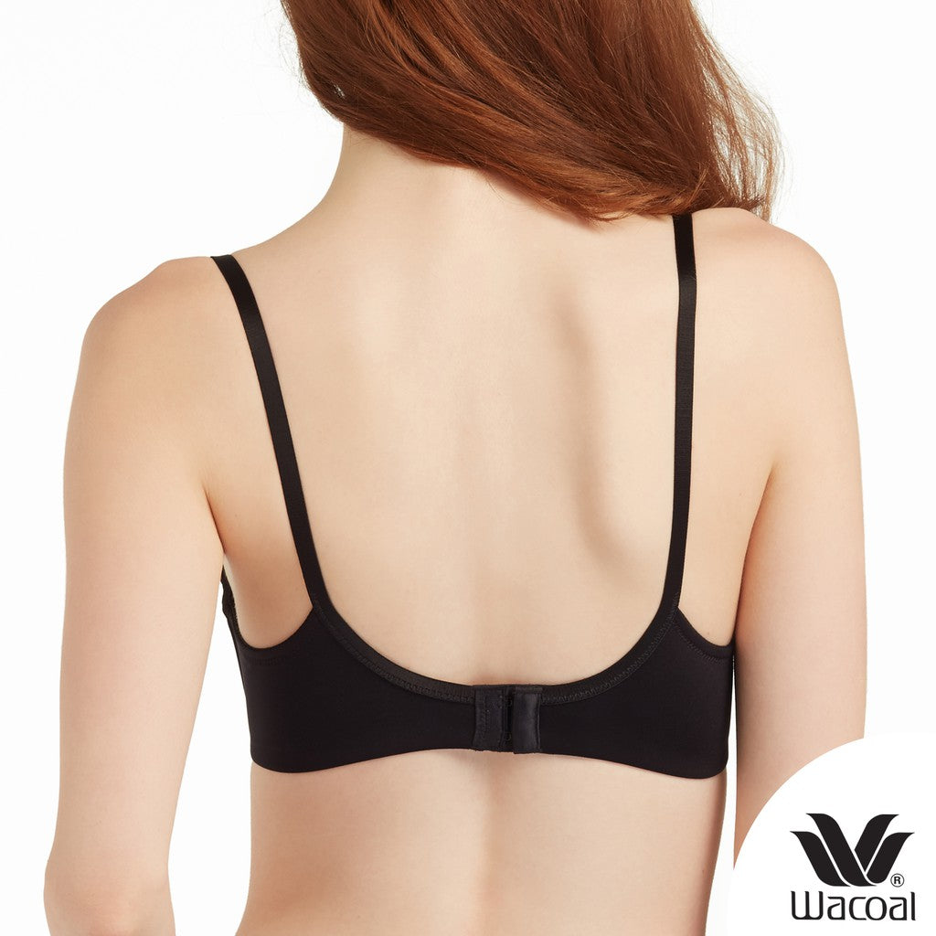 Wacoal Mood Travel Bra บราม้วนได้ ไร้โครง รุ่น MM1243 สีดำ (BL)