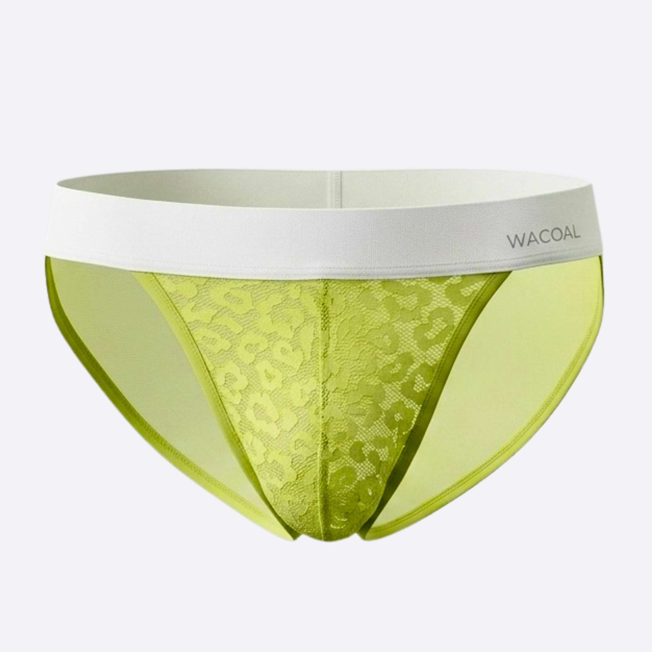 Wacoal กางเกงในผู้ชาย FASHION SEE THROUGH (high-cut lace briefs) รุ่น WXU304 สี เขียวเมล่อน (ME)