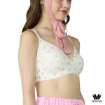 Wacoal Go Girls Smart Size Lacy Look Wacoal wireless bra, pack of 2, model WB3Y36/WB3236, cream color (CR)