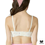 Wacoal Go Girls Smart Size Lacy Look บราไร้โครงวาโก้ รุ่น WB3Y36 สีครีม (CR)