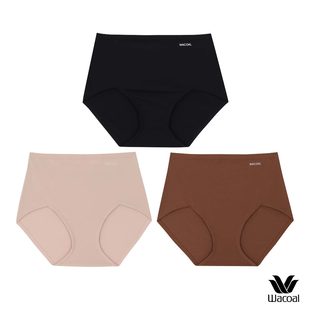 Wacoal H-fit Secret Support กางเกงในกระชับหน้าท้อง รูปแบบเต็มตัว (SHORT) Set 3 ชิ้น รุ่น WU4959 คละสี (เบจ-ดำ-น้ำตาล)