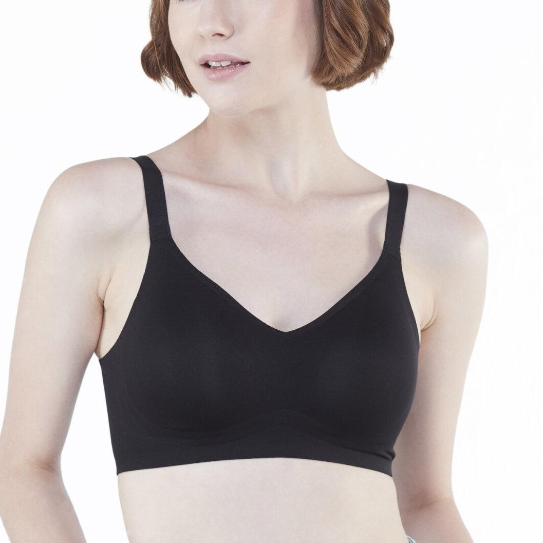 Wacoal Smart Size บราไร้โครง เสริมฟองน้ำ 15 มิล รุ่น WB5Y01 สีดำ (BL)