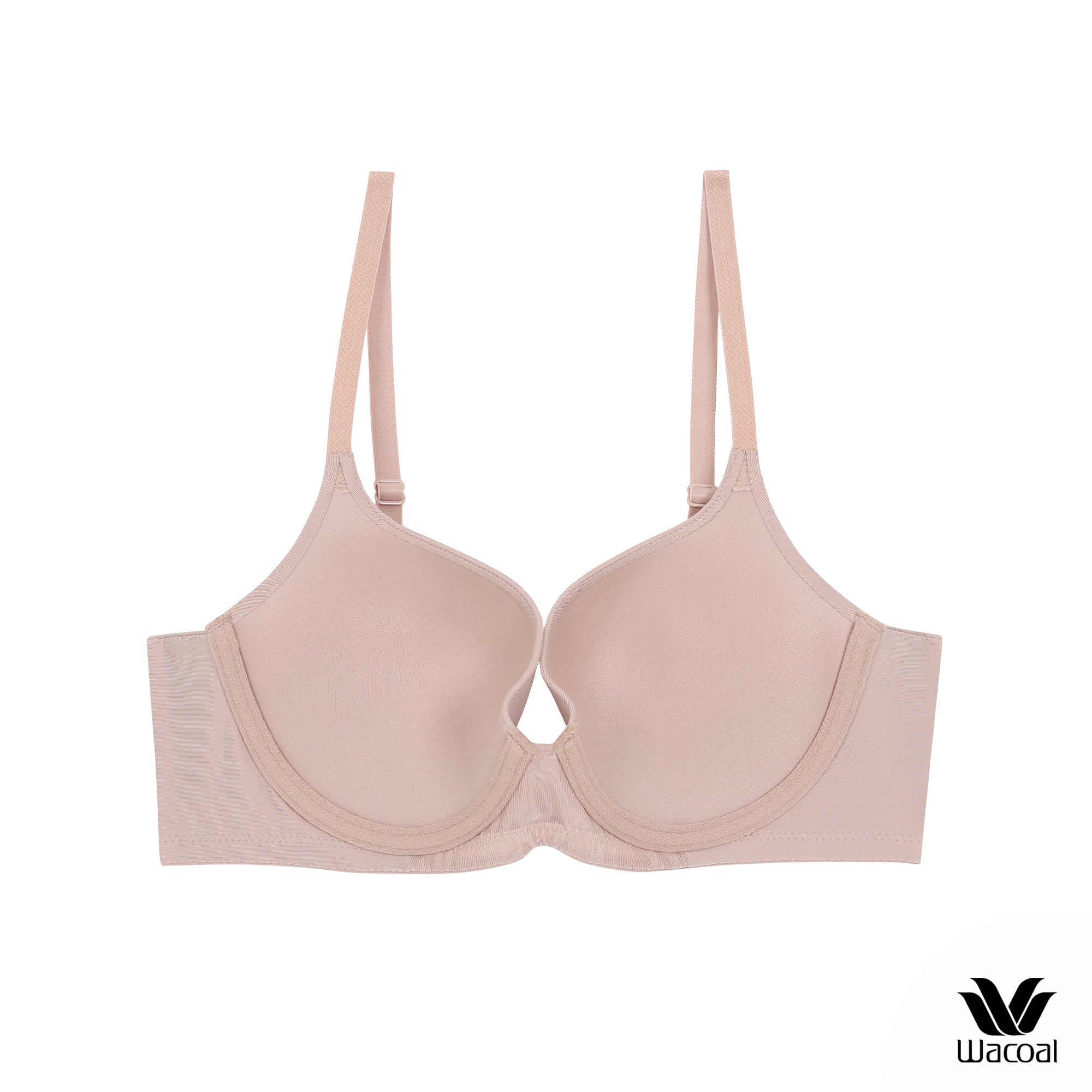 Wacoal Seamless Bra วาโก้บรามีโครง เสริมฟองน้ำบาง 8 มม. รุ่น WB5P32 สีเบจ (BE)
