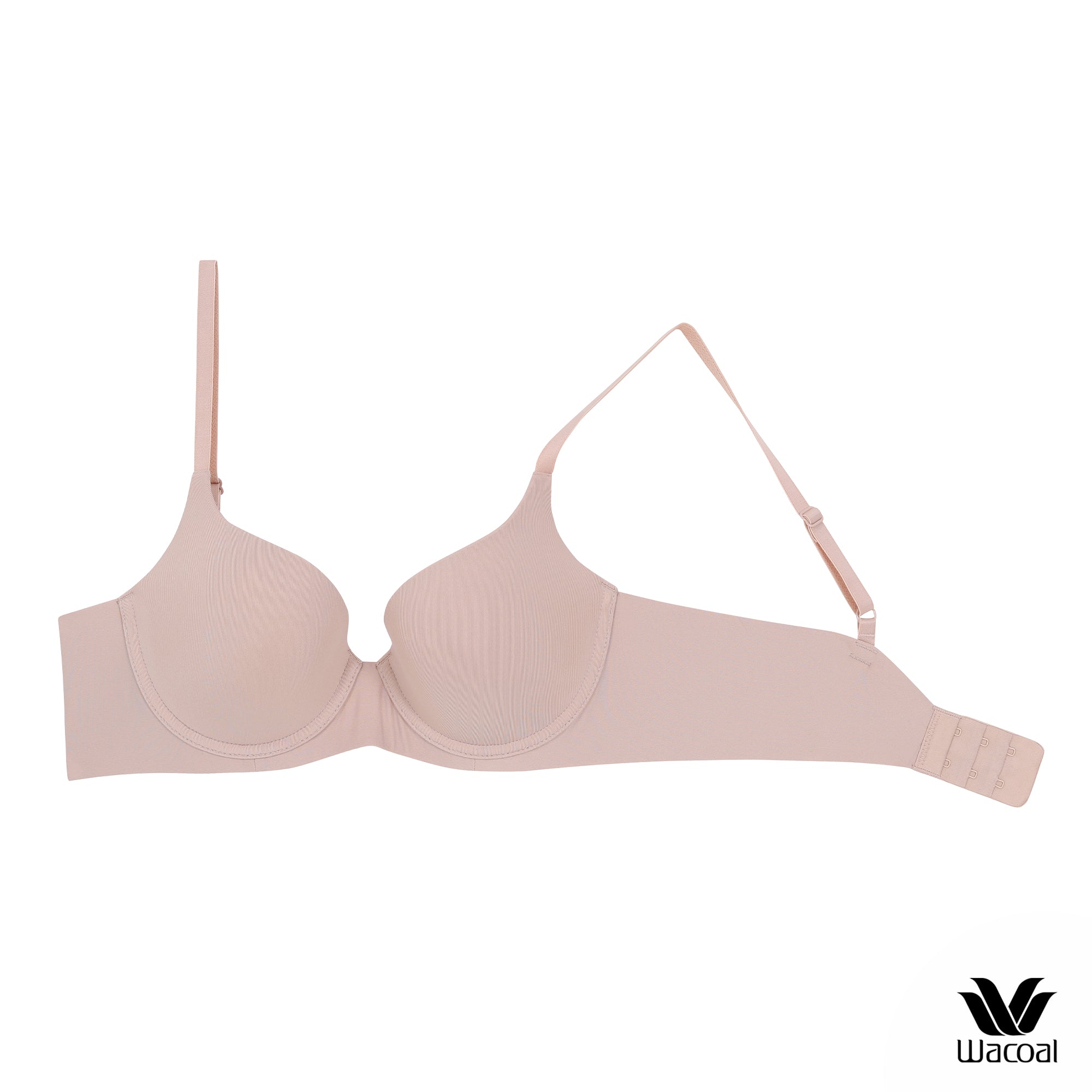 Wacoal Seamless Bra วาโก้บรามีโครง เสริมฟองน้ำบาง 8 มม. รุ่น WB5P32 สีเบจ (BE)