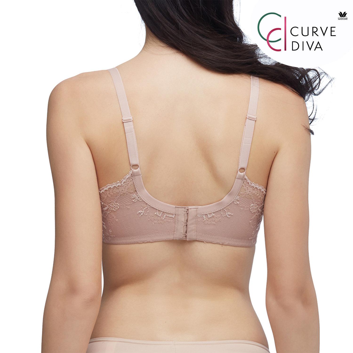 Wacoal Curve Diva บราเก็บกระชับ สาวคัพใหญ่ รุ่น WB7951 สีเบจ (BE)