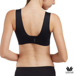 Wacoal Go Girls ML XL Wacoal Seamless Bra Push Up Comfortable Model WB3Y27 Black (BL)