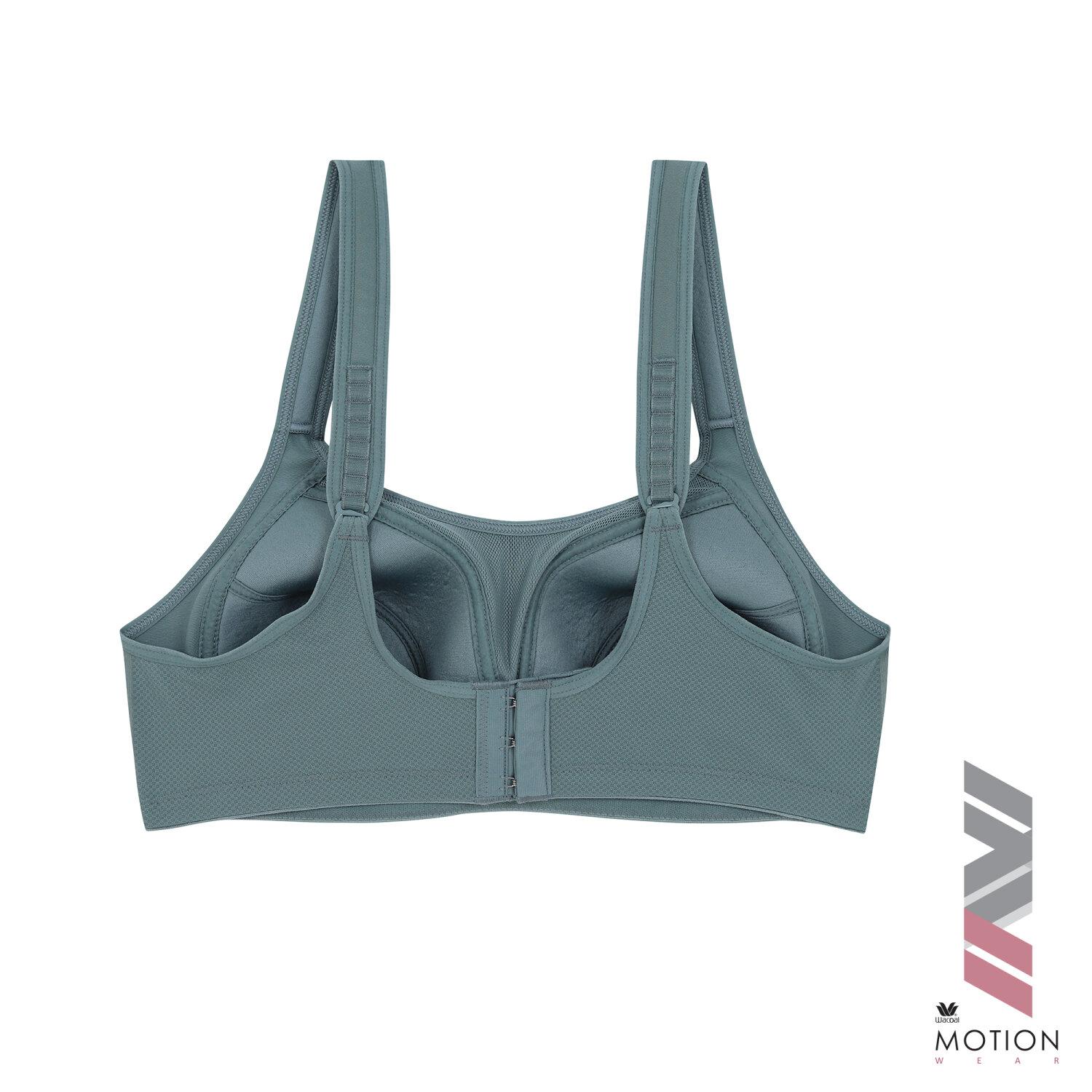 Wacoal Motion Wear สปอร์ตบรา รุ่น WR1485 สีเขียวออกเทา (GV)