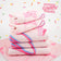 Wacoal Cotton Candy Towel, bath towel model WW120400 (2 colors, pink/white)